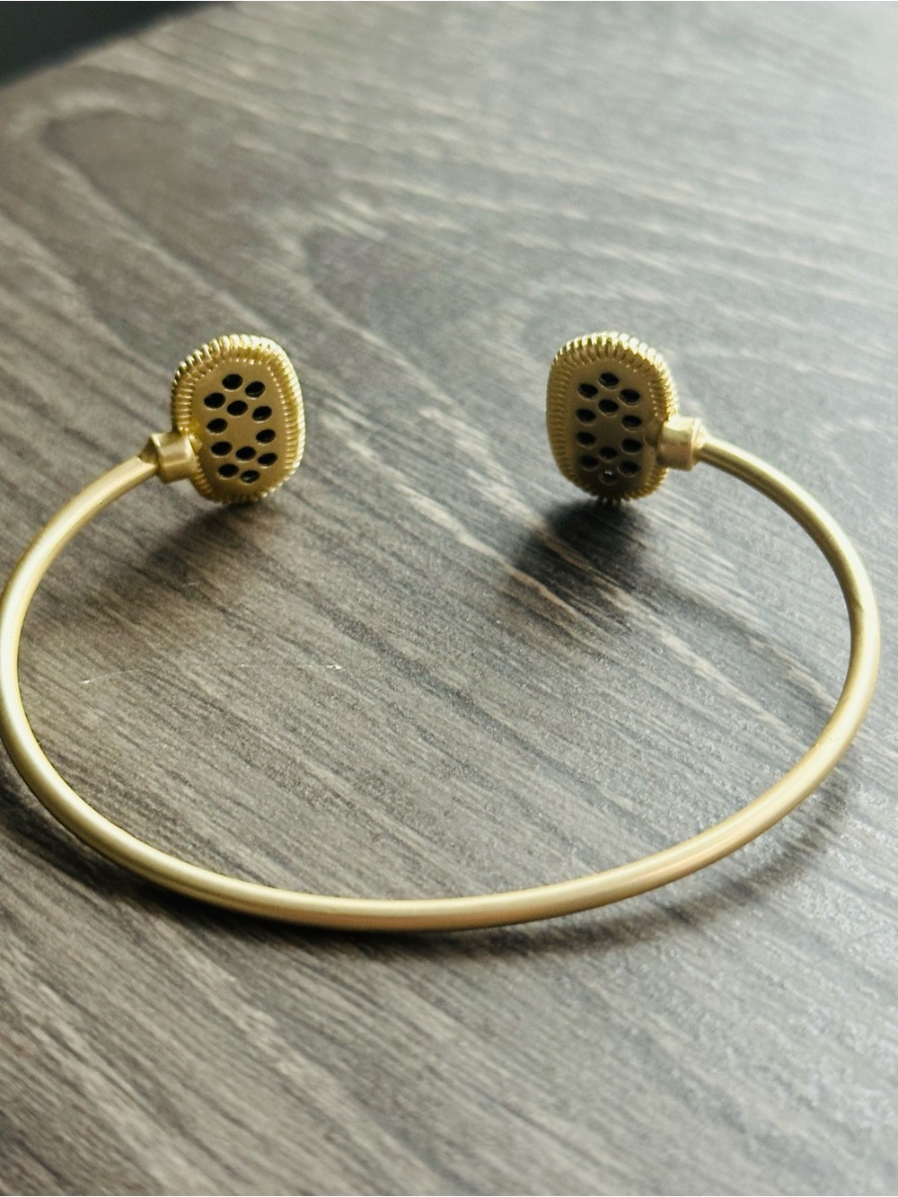 Matte Gold Open Cuff - Picture 3 of 4